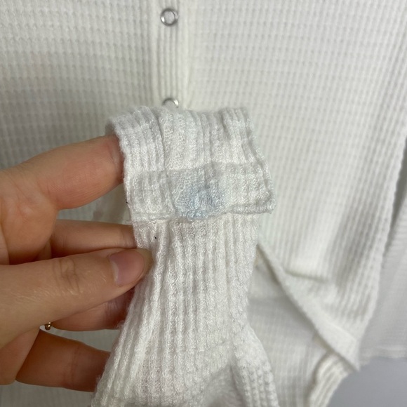 Free people Keep Your Cool Thermal waffle Knit Bodysuit - Picture 5 of 11